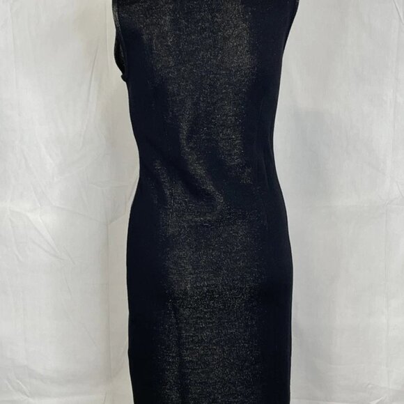 NEW ROBERTO CAVALLI Women's Wool Sheath Dress Black Size 42 / US 6 - Picture 2 of 9
